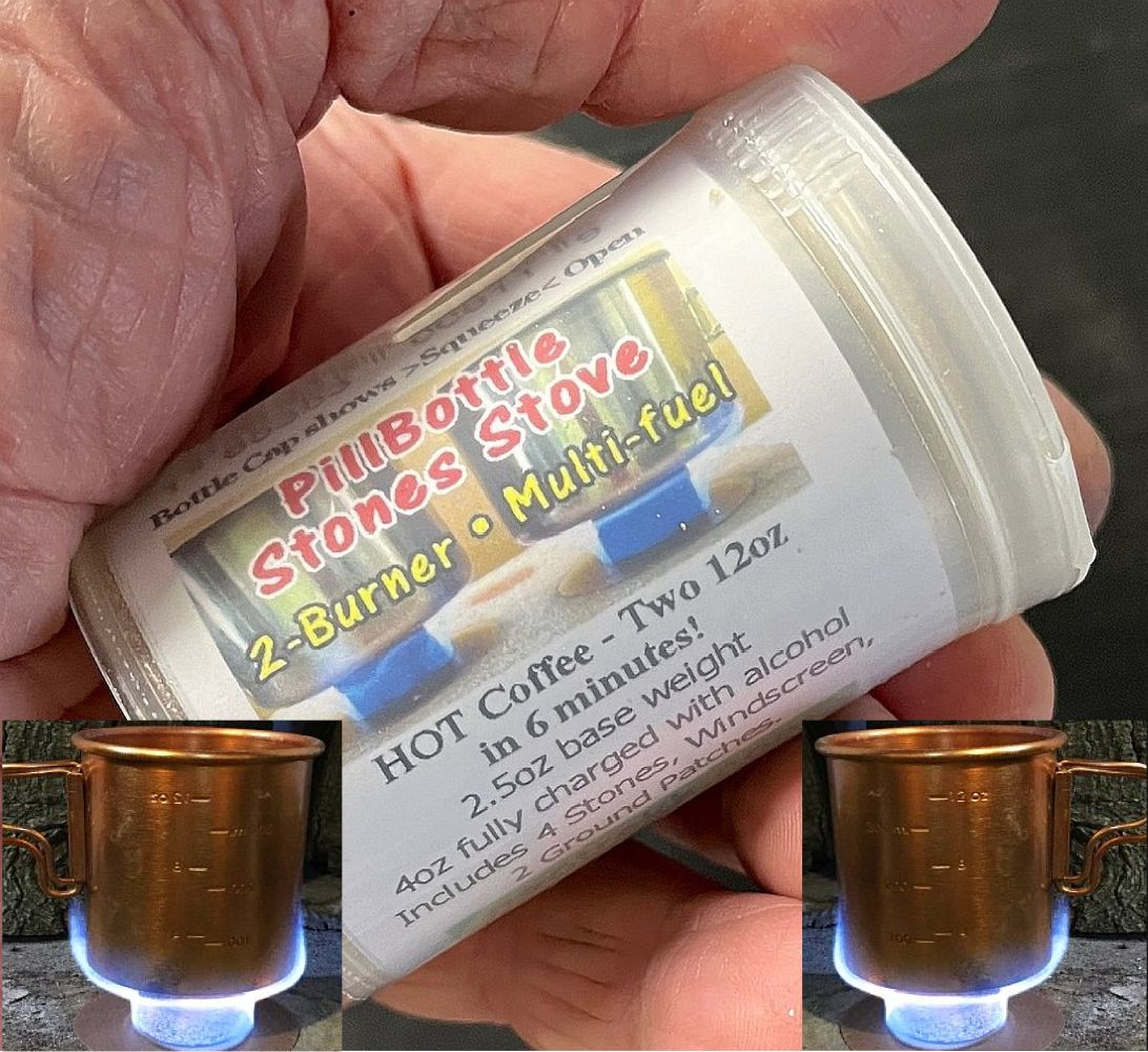 PillBottle Stones Stove